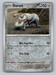 Durant 070/086 White Flare Reverse Holo