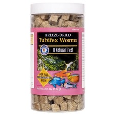 Freeze Dried Tubifex Worms Fish Food - All Natural High Protein Treat for Fre...