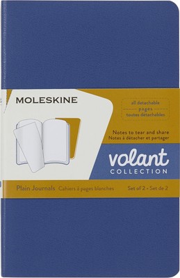 Moleskine QP713B41M17 Volant Pocket Plain Forget Journals - Blue Amber/Yellow