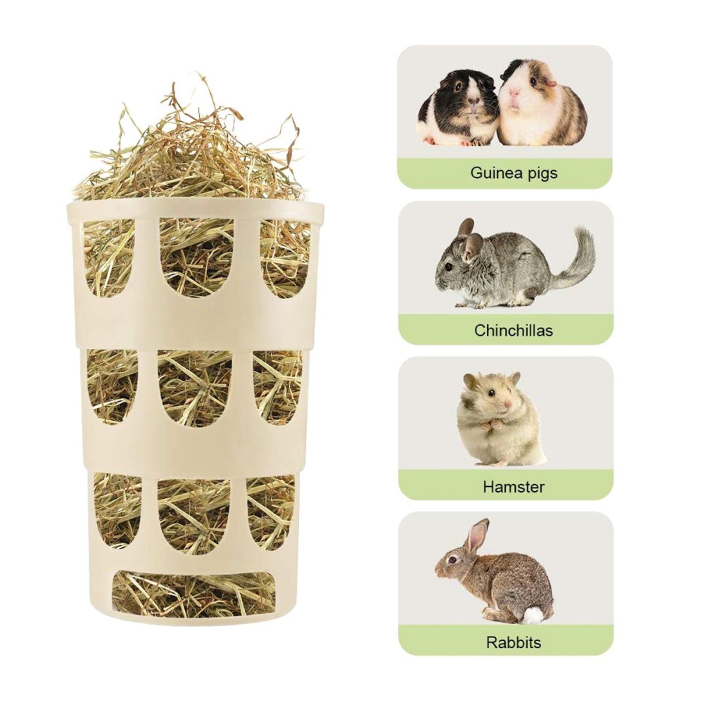 2 Pcs Hay Feeder for Rabbits Multi-purpose Grass Feeding Bunny Cage