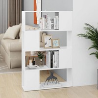 Raumteiler BüCherregal Weiß 80X24X124,5 Cm Holzwerkstoff Standregal