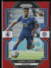 2022-23 Prizm Premier League JAMES JUSTIN /149 Red Prizm SP LEICESTER CITY N1281