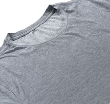 Vuori Mens Strato Tech Tee Shirt Short Sleeve Size L Heather Light Blue Athletic