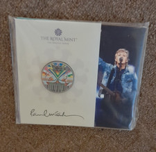 2024 Royal Mint Paul McCartney £5 Coloured Coin Pack Bu Sealed.