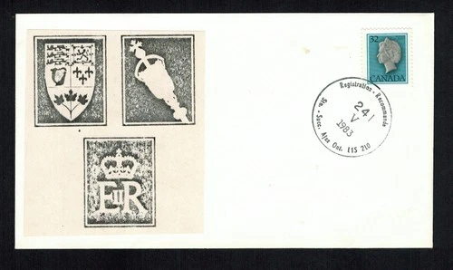 Canada #792, 1983 32¢ QE II Cameo, George A. O'Neill ltd FDC limited #2 of 6