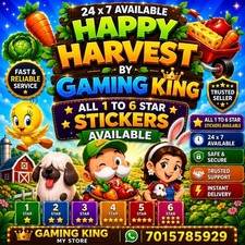 1 To 6 Star All Stickers Happy Harvest Album Monopoly Go Stickers