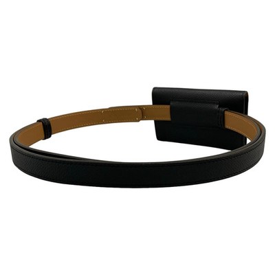HERMES Kelly Pocket 18 - Black Veau Epsom K Belt Hermès Noir Epsom Kelly Pocket 18 Belt main image 4