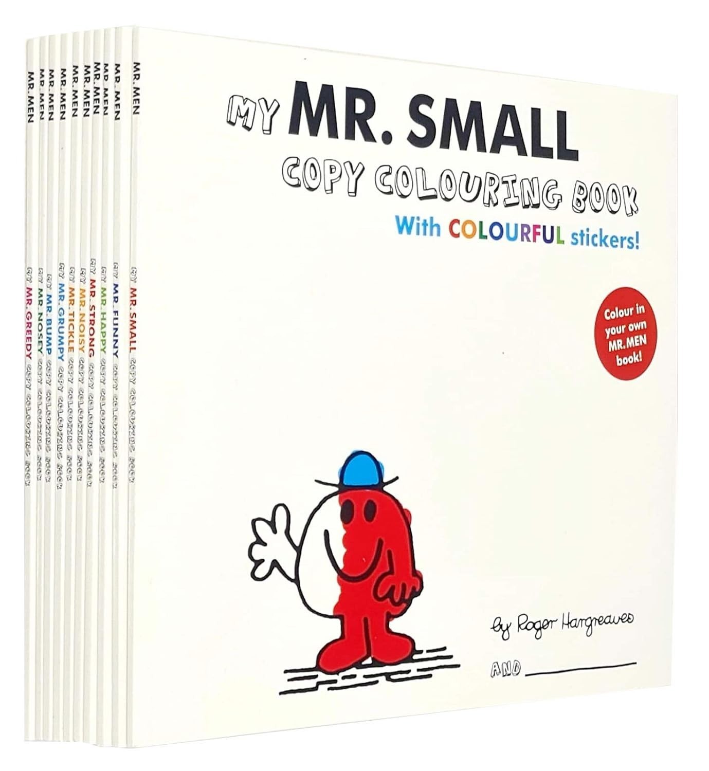 Mr Men Copy Colouring With Colourful Stickers 10 Books Collection Set