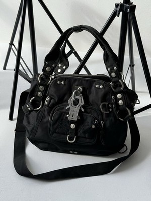 Rare George Gina & Lucy Black Double B GGL Carbine Y2K City Bag  Handbag