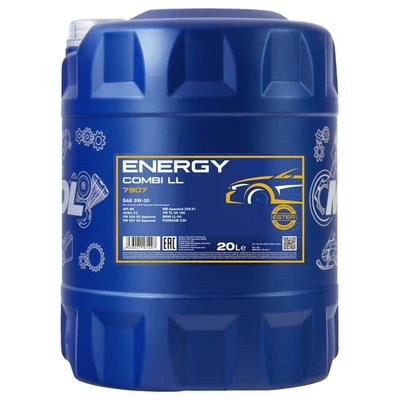 MANNOL Motoröl 5W-30 Energy Combi LL API SN BMW VW Porsche 20 Liter Motor Öl - Bild 1 von 4