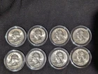 Lot Of 8 90% Uncirculated Silver Washington Quarters | Starts At Melt
