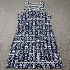 NWT Gretchen Scott Isosceles Caged Bird Dress Womens Sz XL Summer Mature Sheath