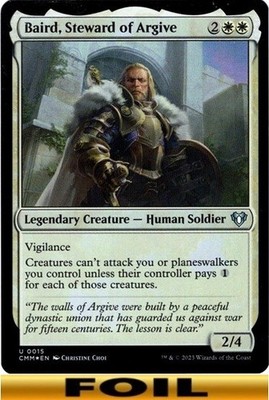 Baird, Steward of Argive - FOIL #15 - Commander Masters - CUC NM MTG