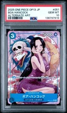 2025 ONE PIECE JAPANESE OP13-CARRYING ON HIS WILL #051 BOA HANCOCK PSA 10