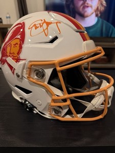 Steve Young Autographed Tampa Bay Buccaneers Full Size Speedflex.