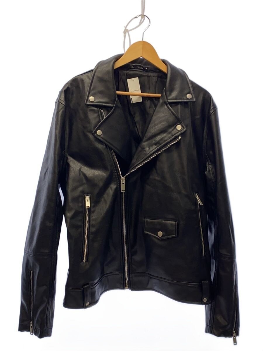 Zara Double Riders Jacket/Xl/ Leather/Blk/5320/420 3566