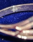 Ostby & Barton 1920's Art Deco Silver + 10k Gold Diamond Ring size 7 — photo 8