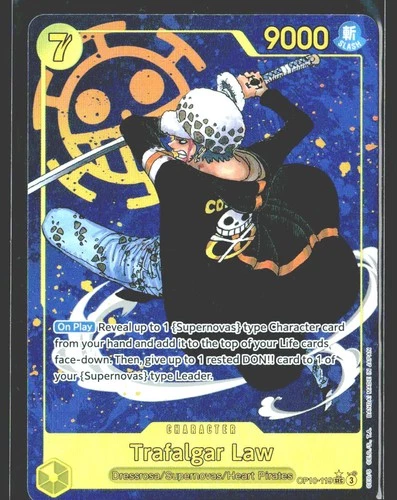 Trafalgar Law (119) (Parallel) Foil SEC Royal Blood OP10-119 NM
