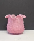 Fenton Art Glass Rose Satin Poppy Vase