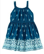 Carter's Toddler paisley Tiered Sun Dress NWT Size 4T