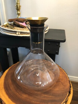RBT by Rabbit  Wine Decanter in Brass/Black - missing Filter *SP8