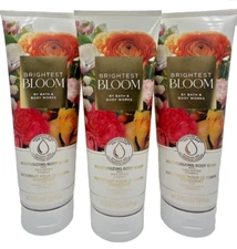 Bath & Body Works LOT of 3 Tubes Brightest Bloom Moisturizing Body Wash 10 oz