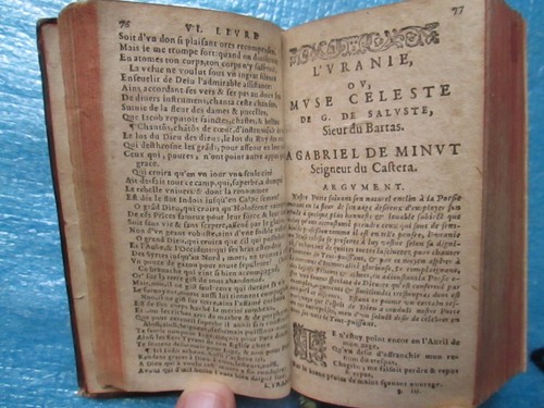 DU BARTAS : LES OEUVRES POETIQUES / LES DEUX SEPMAINES. Genève, 1598. - Picture 6 of 12