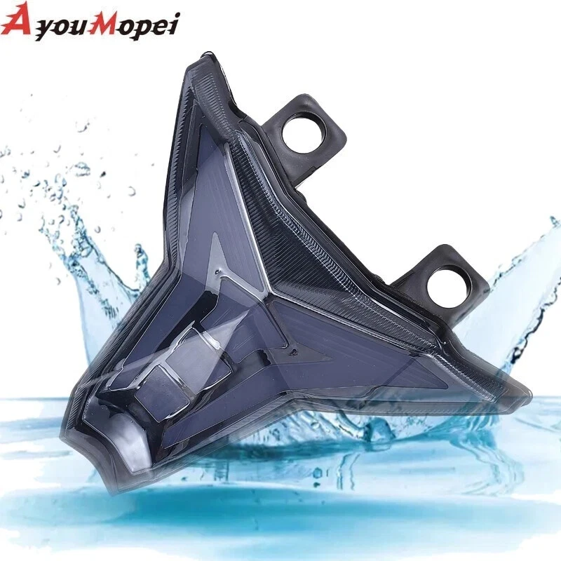 Luz trasera LED integrada señal de giro humo para Kawasaki Z1000 NINJA ZX-10R Z400 Foto 2 de 4