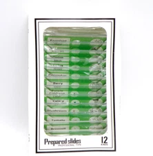 Set of 12 Prepared Plastic Microscope Botanical Slides Professional Type