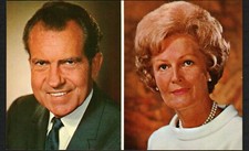 Postcard President Richard Nixon & Mrs. Pat Nixon