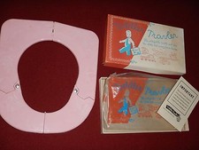 Vintage Toddler Travler Collapsible Toilet Seat Away From Home Barridge Complete