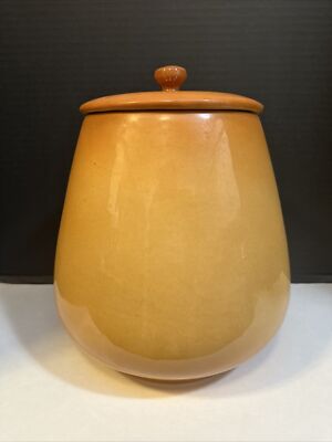 Roseville Pottery Raymor 1953 Cookie Jar Sienna #20 Mid Century Modern 10 