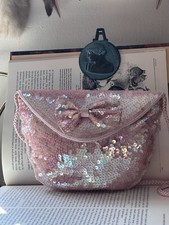 New Iridescent Pink Beaded Evening Bag, Clutch Bag, Cocktail Purse,