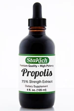 4 oz Propolis Extract 75% Tincture 100% Pure Natural Gluten Free Bee Raw Liquid