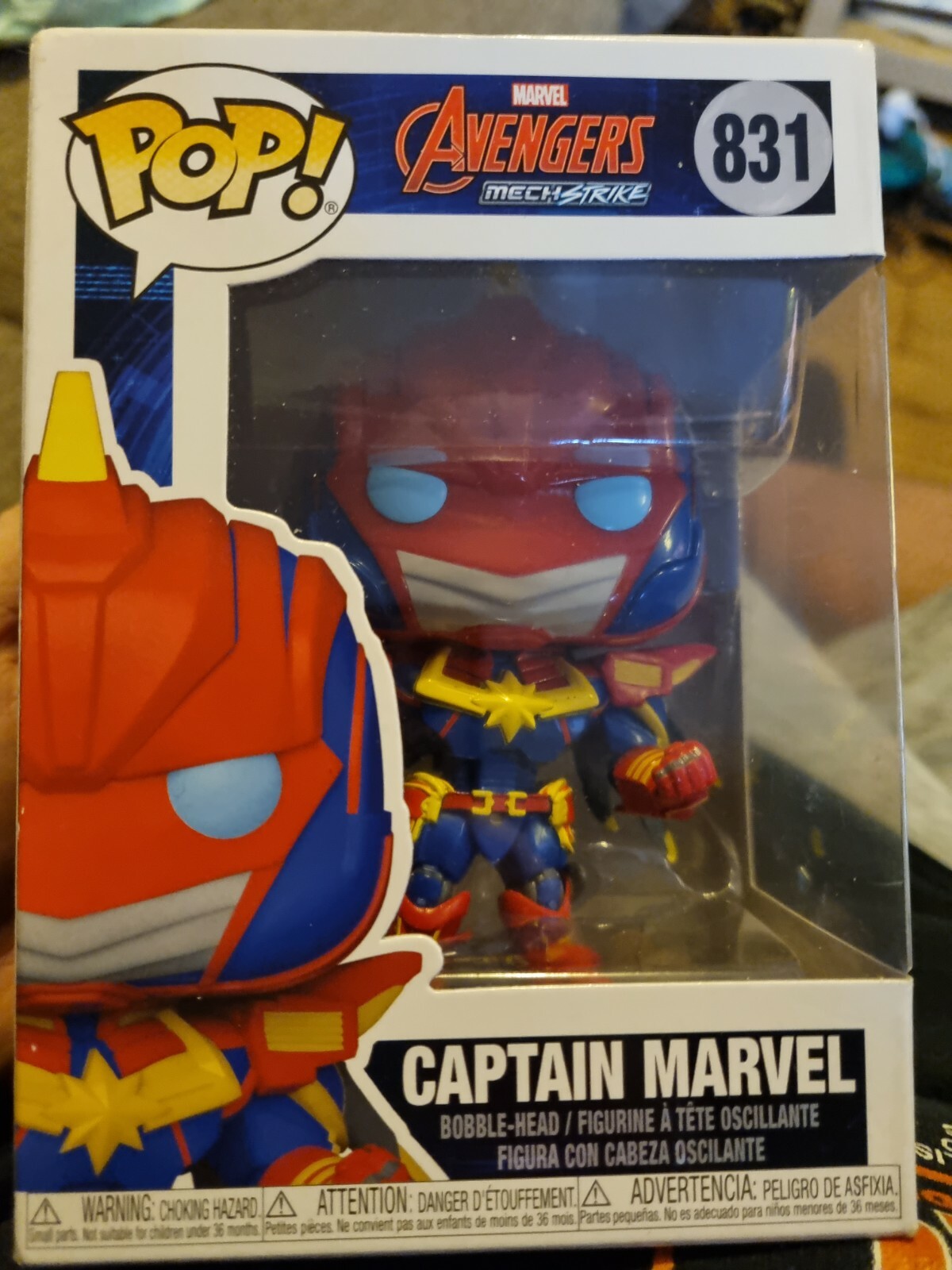 AVENGERS MECH STRIKE - CAPTAIN MARVEL FUNKO POP! VINYL FIGURE #831