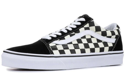 MENS VANS OLD SKOOL PRIMARY CHECKER BLACK / WHITE SZ 4 VN0A38G1P0S - Picture 1 of 5
