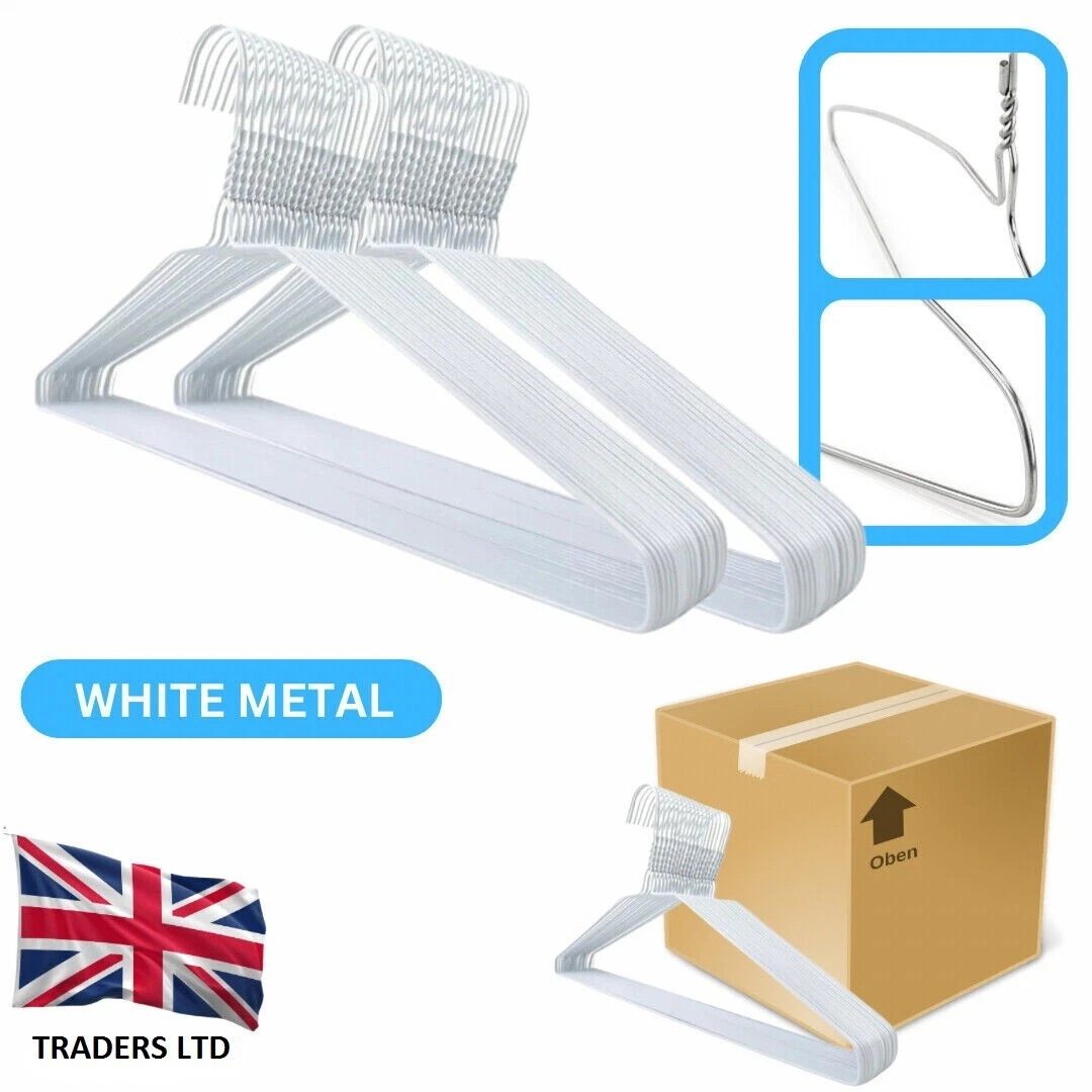 White wire on sale clothes hangers