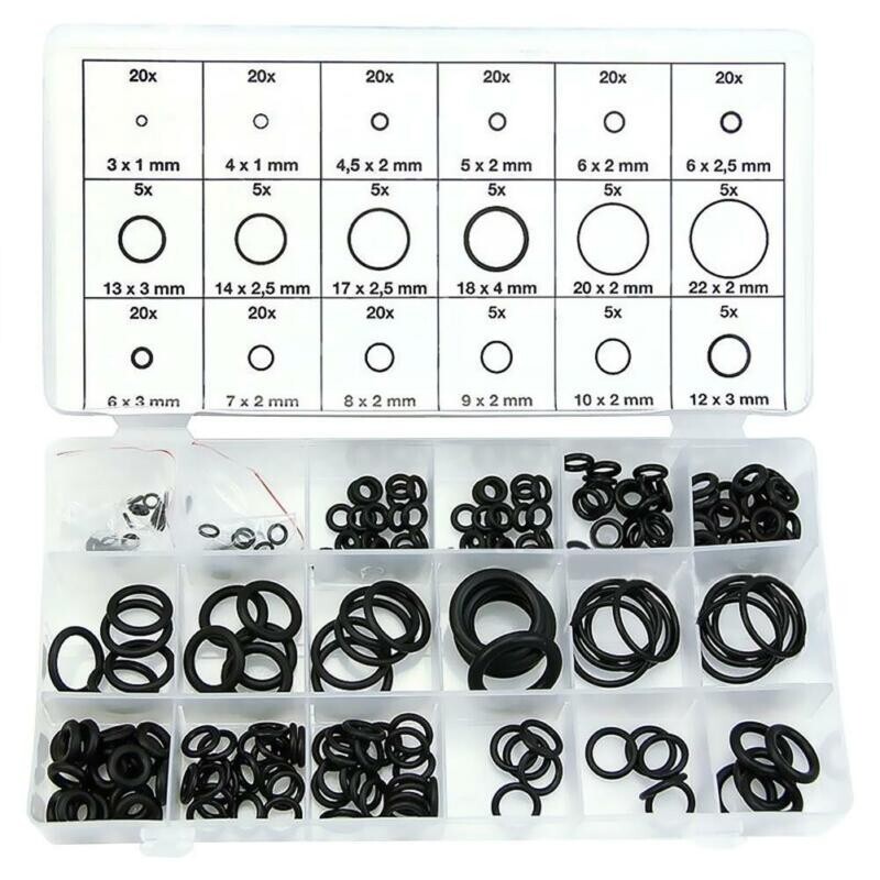 Kit de 279 pièces, 18 tailles, ensemble d'assortiment de joints
