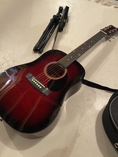 Johnson Player Series Acoustic Guitar, 1/2, W/bag, Stand, Extras -slightly Used