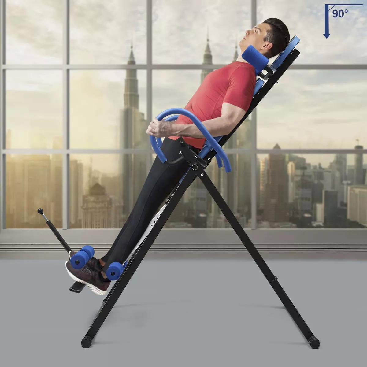 Heavy Duty Inversion Table Hang Upside Down Gravity Back Therapy Pain Relief
