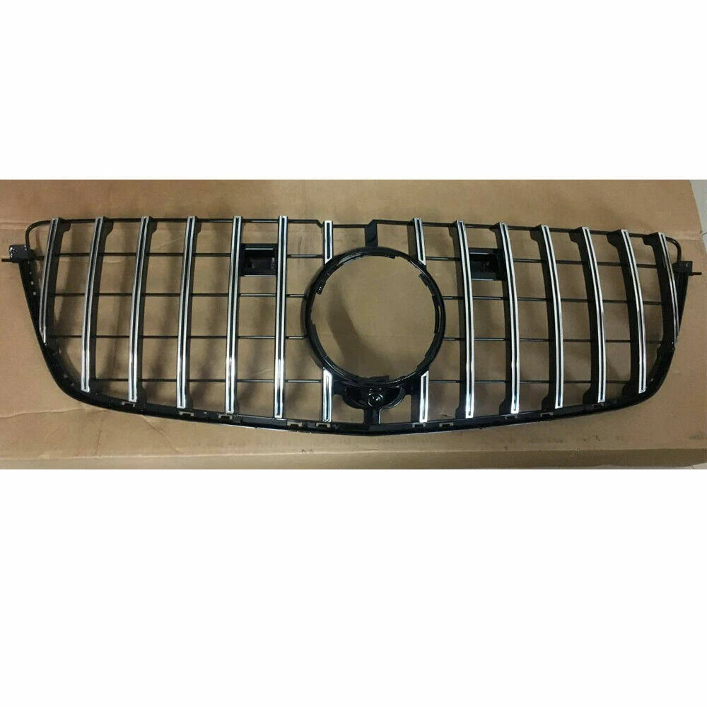 For Mercedes-Benz GL X166 Grille GL500 GL550 GL63 2013-2015 GT Grill Chrome