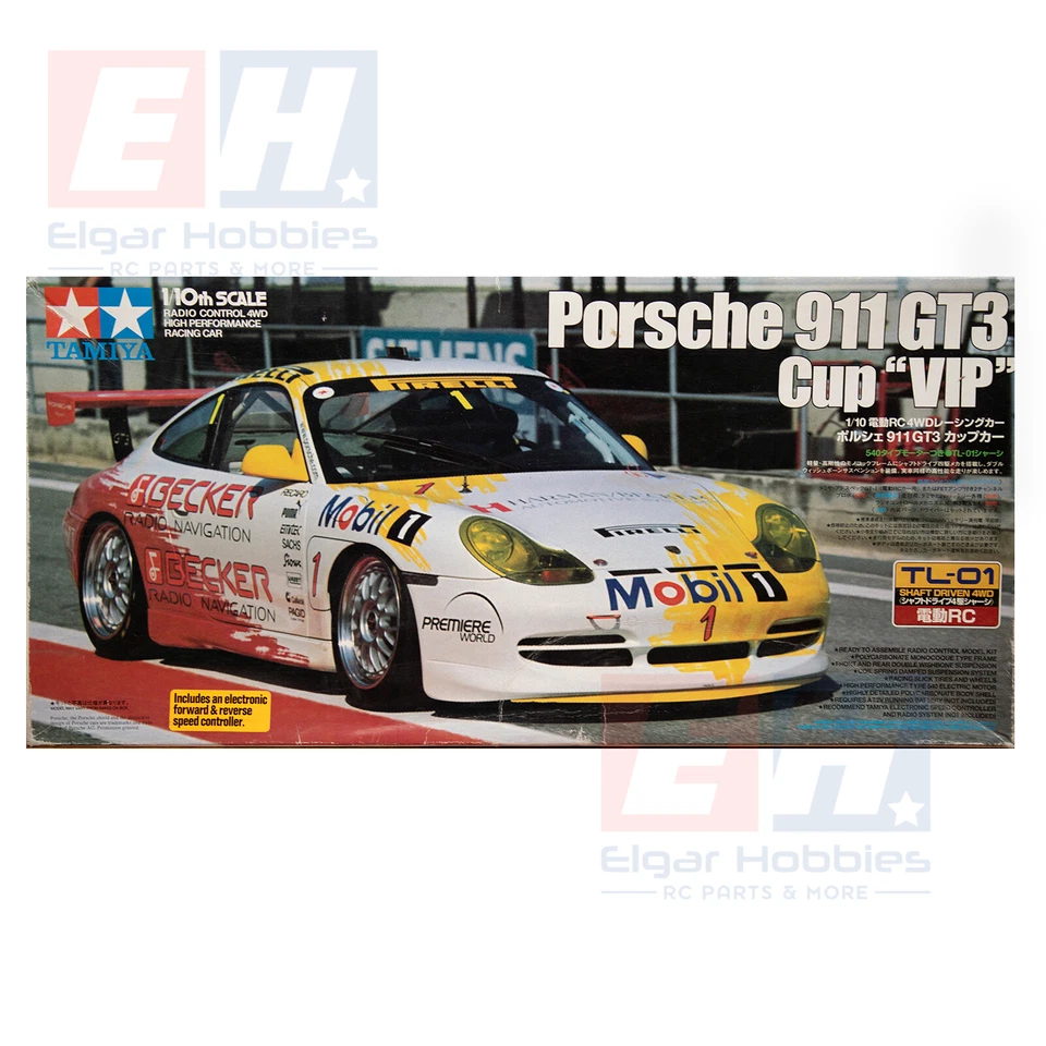Tamiya 58283 Porsche 911 GT3 Cup VIP – Vintage 1/10 RC Car Kit (Used) - image 2 of 4
