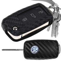 Klapp SchlüSsel HüLle Carbon FüR Skoda Fabia 6Y Octavia 1U 1Z Superb 3U Roomster