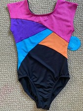 Moret Active Wear Dance Gymnastics Leotard M 8 10 Dry Tech Girl's NWT FREE