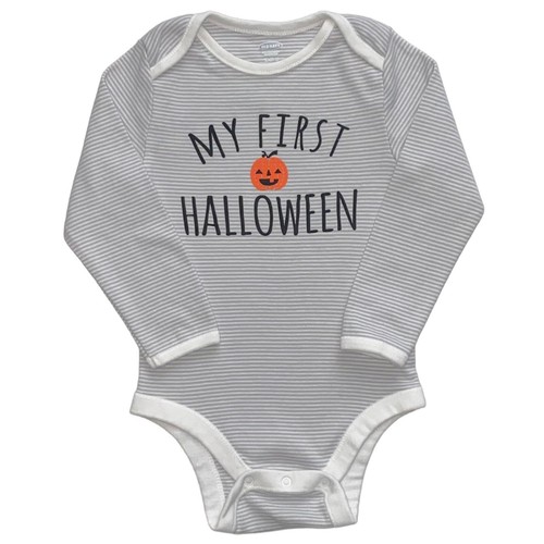 Old Navy Baby Boy Halloween Shirt Long Sleeve Bodysuit Jumpsuit 2pc Set 18-24M - Picture 2 of 5