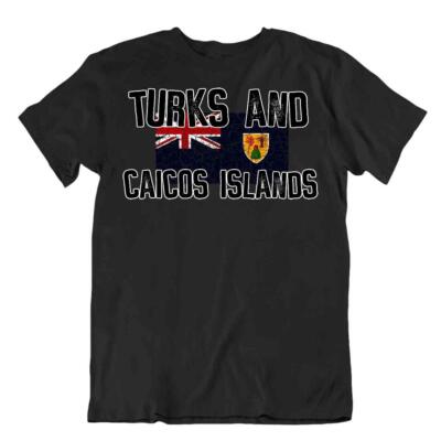 Turks- und Caicosinseln Flagge Souvenir Reise Geschenk Tourismus Urlaub T-Shirt