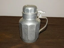 VINTAGE KITCHEN PANCAKES WAFFLES 6" HIGH KARO ALUMINUM SYRUP PITCHER