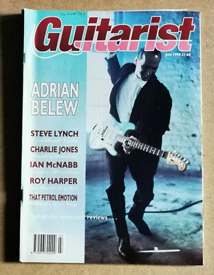Magazine Guitarist Rock Roll Musicians Full Contents Index Shown - Various