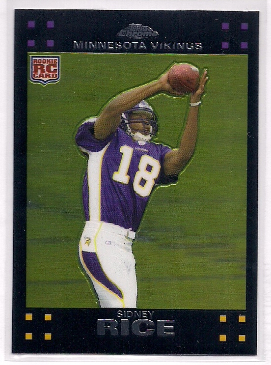 2007 Topps Chrome Sidney Rice Rookie RC #TC204