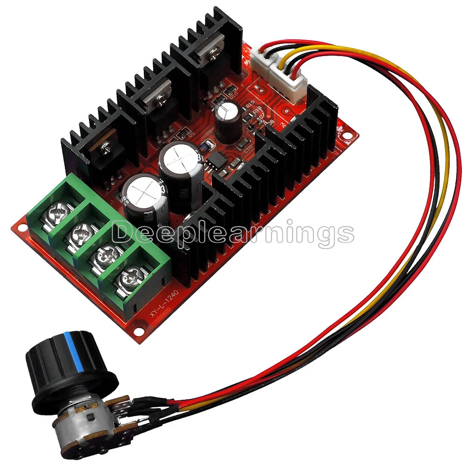 9-50V 40A DC Motordrehzahlregelung PWM HHO RC Controller 12V 24V 36V 2000W - Bild 4 von 4
